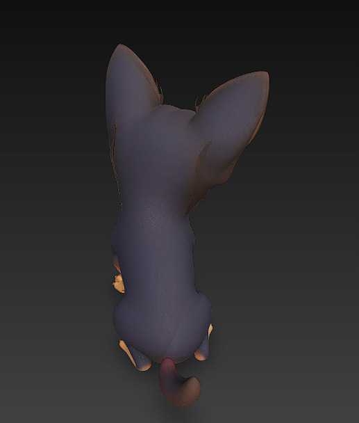 Chihuahua Dog Realistic 3D Model - Low Poly Realistic Low-poly 3D model_8