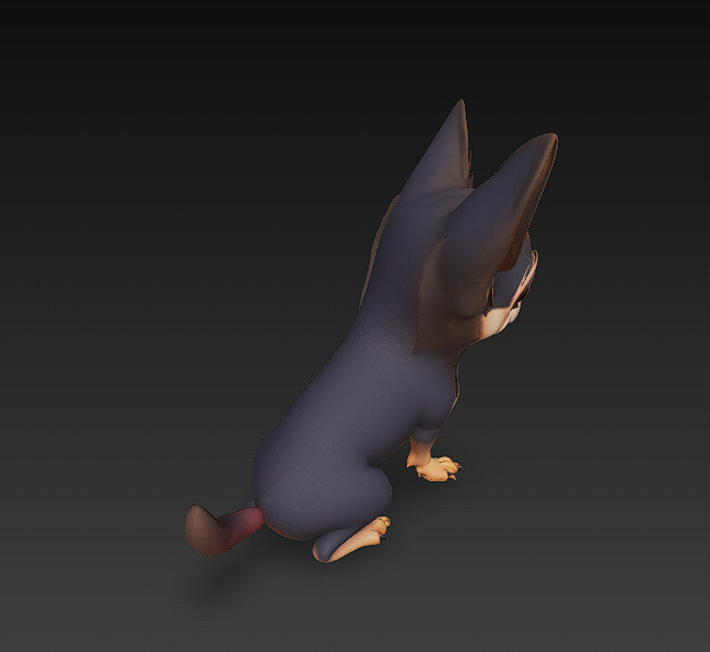 Chihuahua Dog Realistic 3D Model - Low Poly Realistic Low-poly 3D model_5