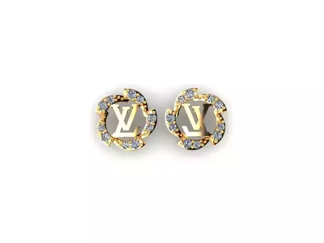 LV Diamond Earring AI00055E 3D print model