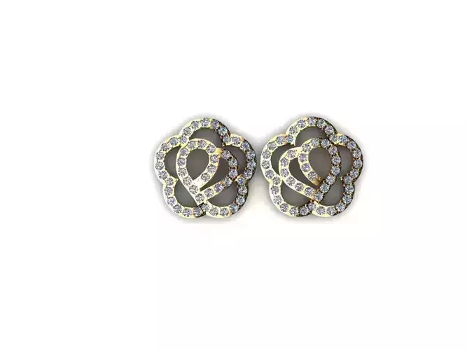 Small Flower Rose Earring AI00050E