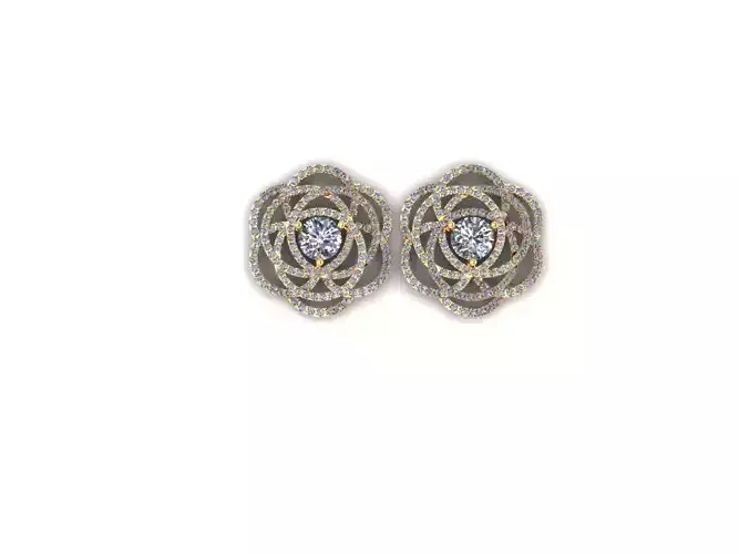 Rose Flower Earring AI00049E