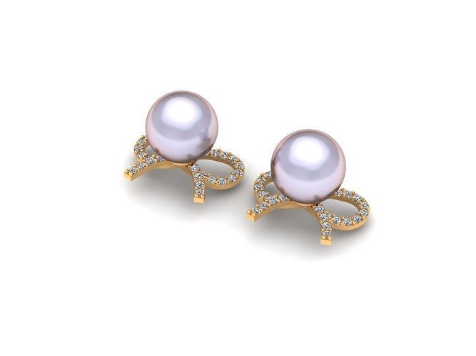 Pear Earring AI00037E 3D print model