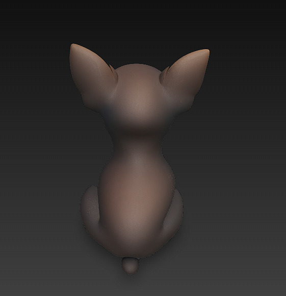 Chihuahua Dog Realistic 3D Model - Low Poly Realistic Low-poly 3D model_4