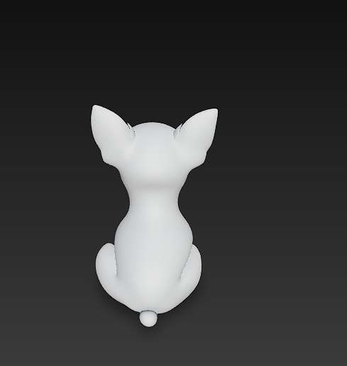 Chihuahua Dog Realistic 3D Model - Low Poly Realistic Low-poly 3D model_12