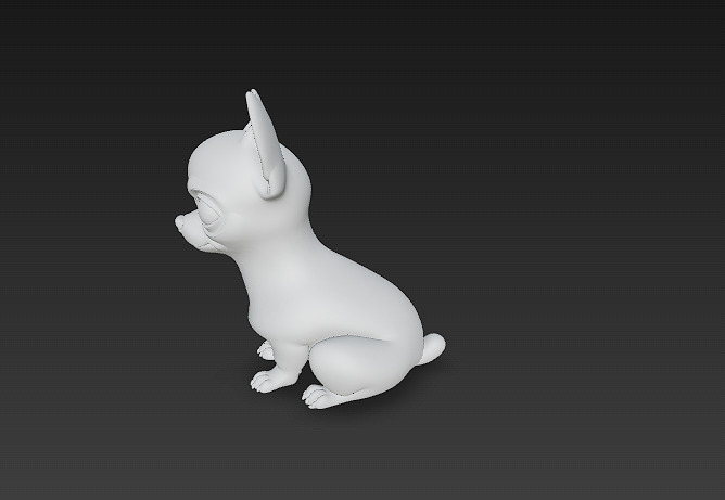 Chihuahua Dog Realistic 3D Model - Low Poly Realistic Low-poly 3D model_13