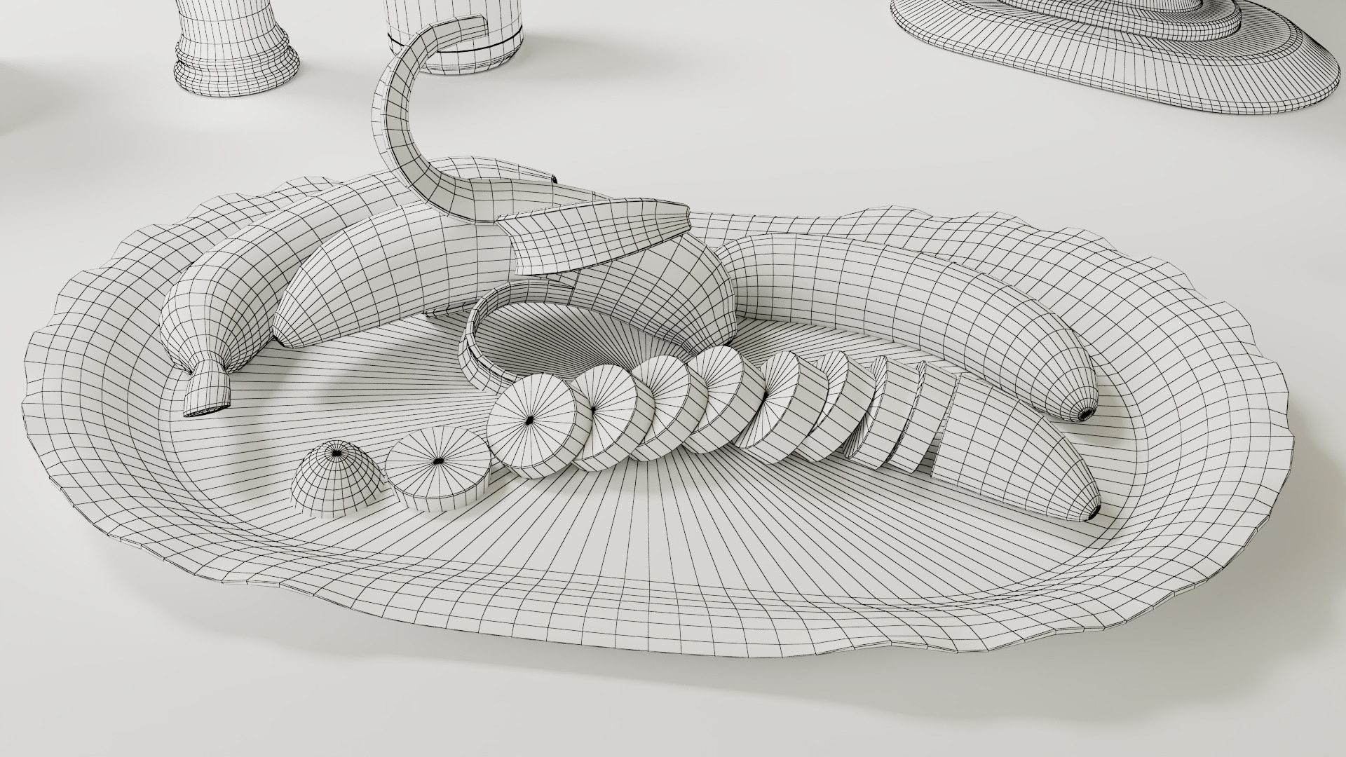 Banana Low-poly 3D model_15