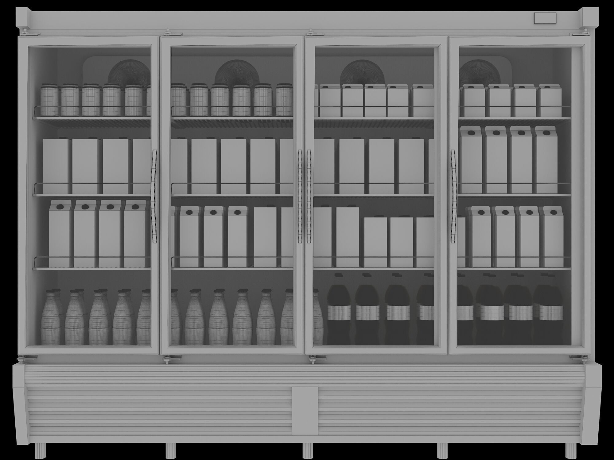 SUPERMARKET FRIDGE SHOWCASE NO3 A 3D model_12