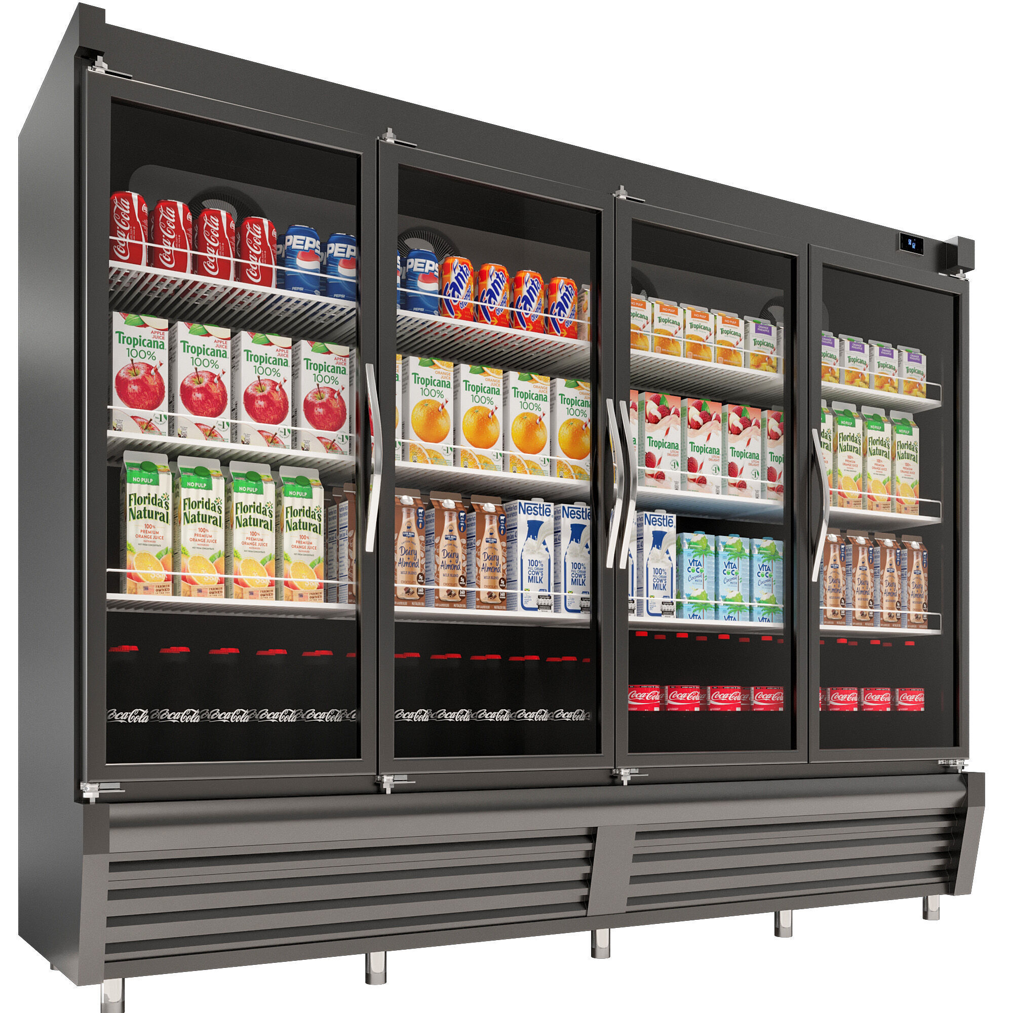 SUPERMARKET FRIDGE SHOWCASE NO3 A 3D model_9