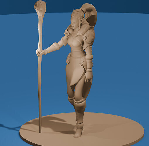 Arcane Elf Mage  3D print model