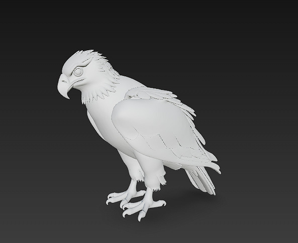 Eagle Realistic 3D Model - Low Poly Realistic Low-poly 3D model_10