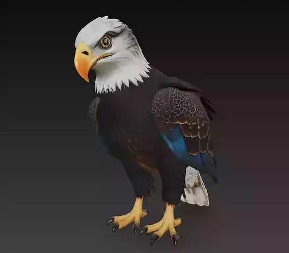 Eagle Realistic 3D Model - Low Poly Realistic