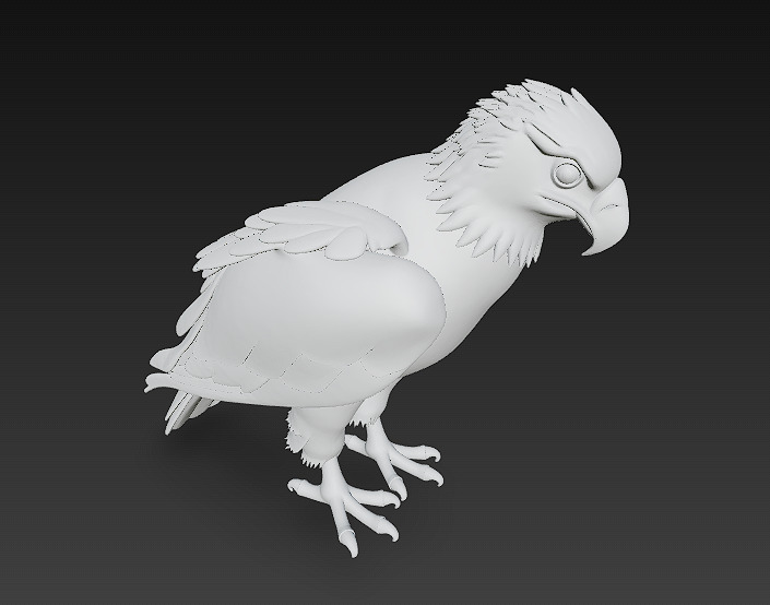 Eagle Realistic 3D Model - Low Poly Realistic Low-poly 3D model_11