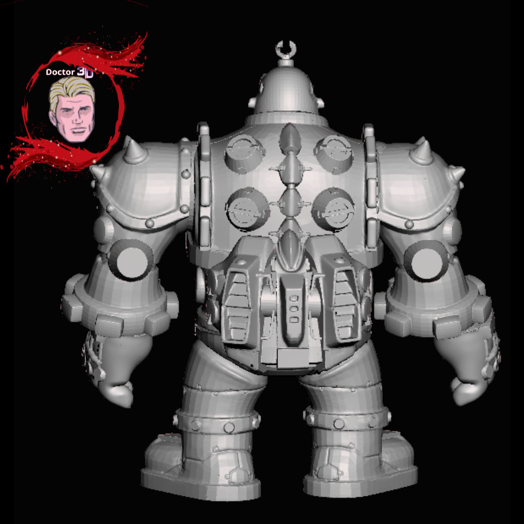 Krang  Teenage Mutant Ninja Turtles figura articulada 3D print model_3