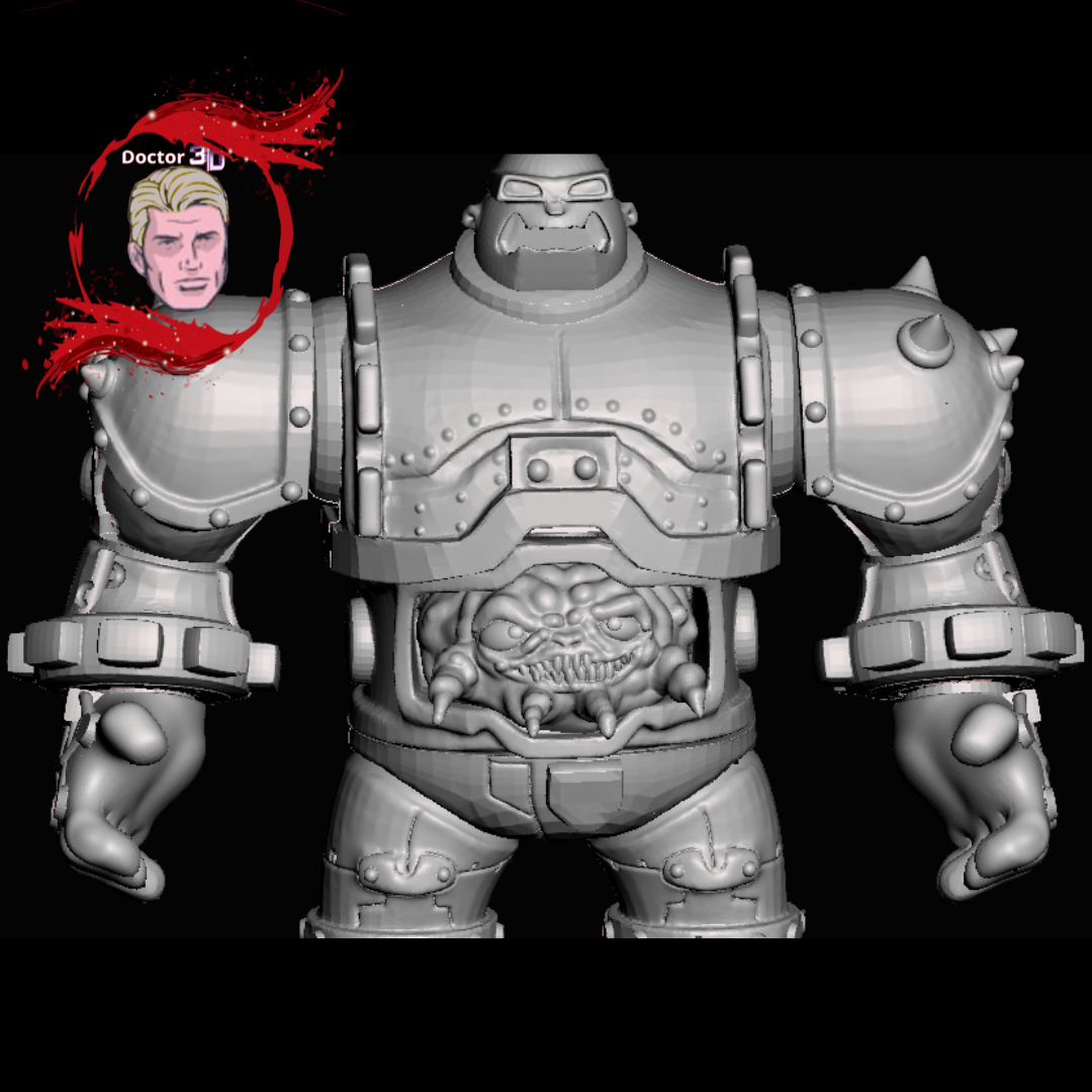 Krang  Teenage Mutant Ninja Turtles figura articulada 3D print model_1