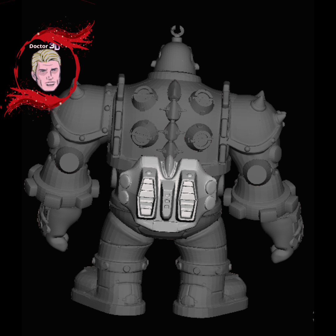 Krang  Teenage Mutant Ninja Turtles figura articulada 3D print model_4