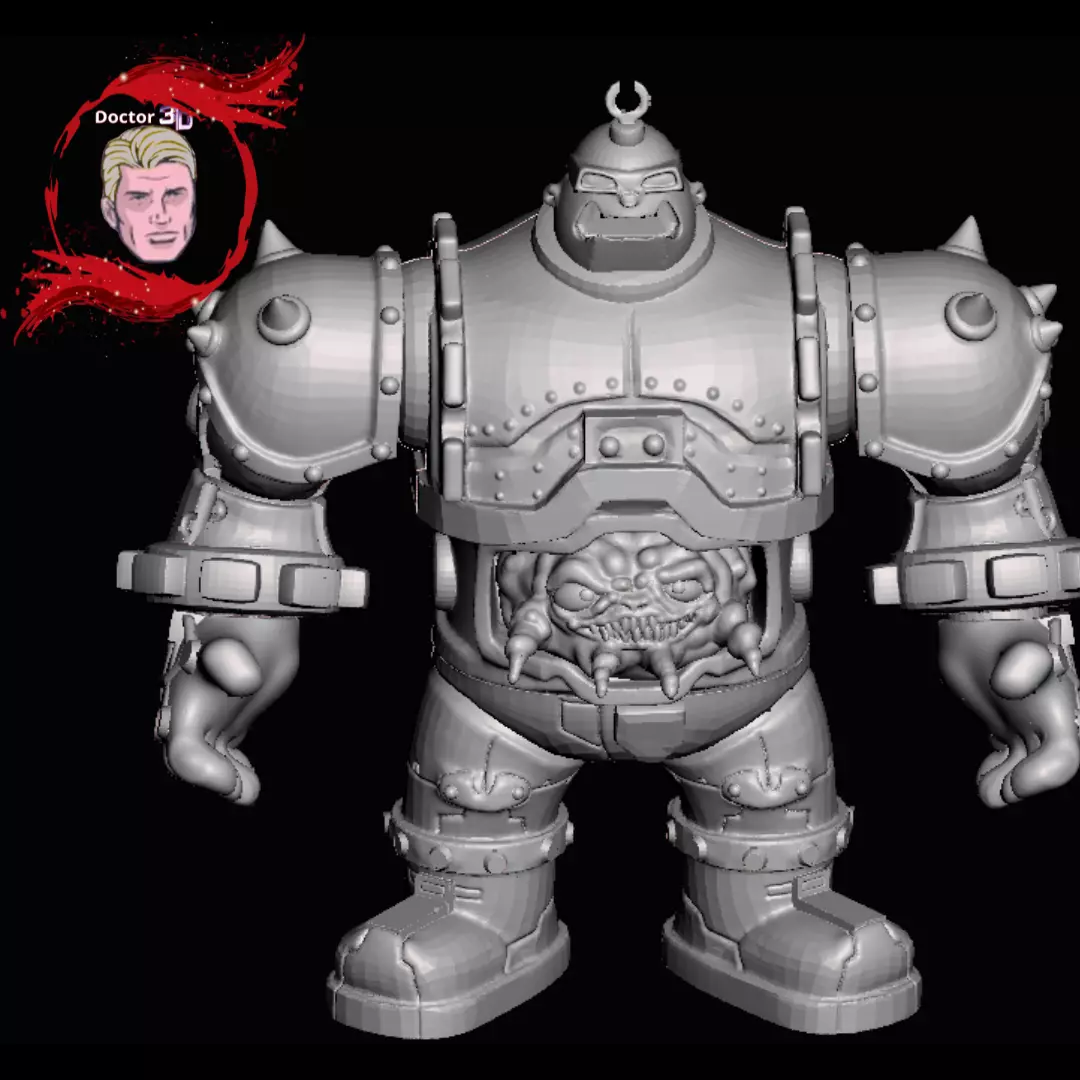 Krang  Teenage Mutant Ninja Turtles figura articulada 3D print model_0