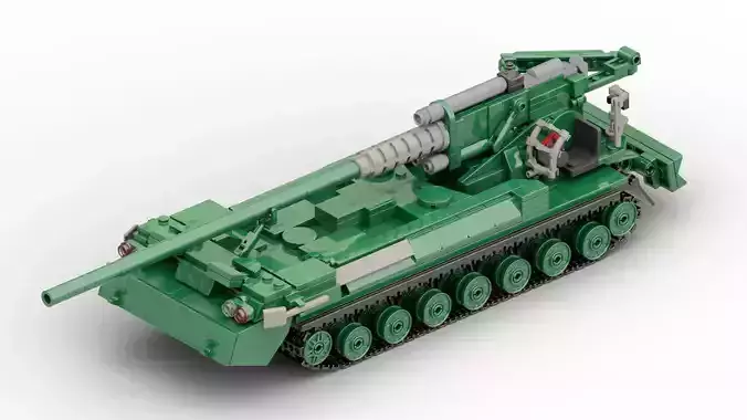 MocBricks3D - 2S7 Pion Artillery 3D print model