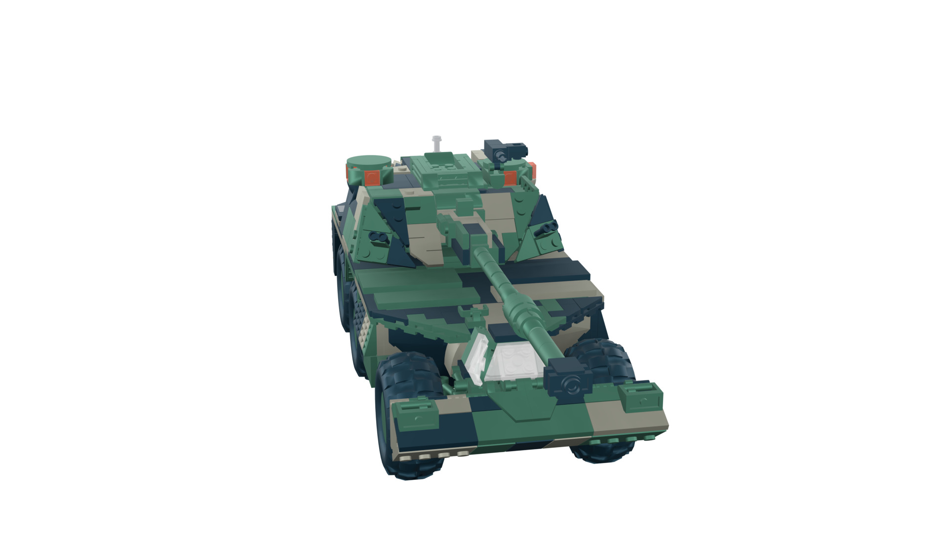 MocBricks3D - G6 Rhino Howitzer 3D model 3D printable | CGTrader