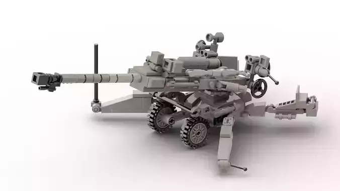 MocBricks3D - M777 Howitzer 3D print model