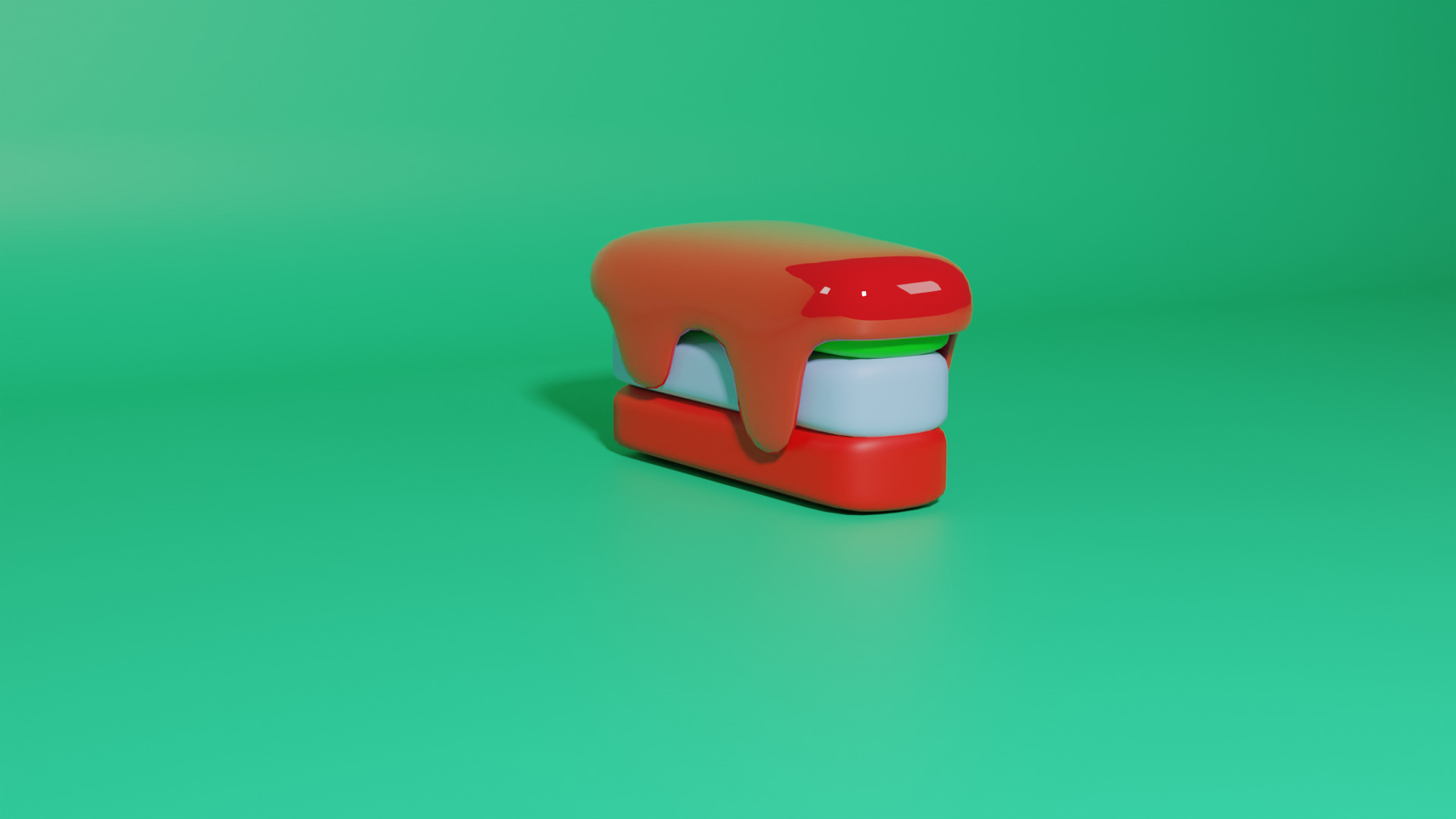 Pastry Low-poly 3D model_1