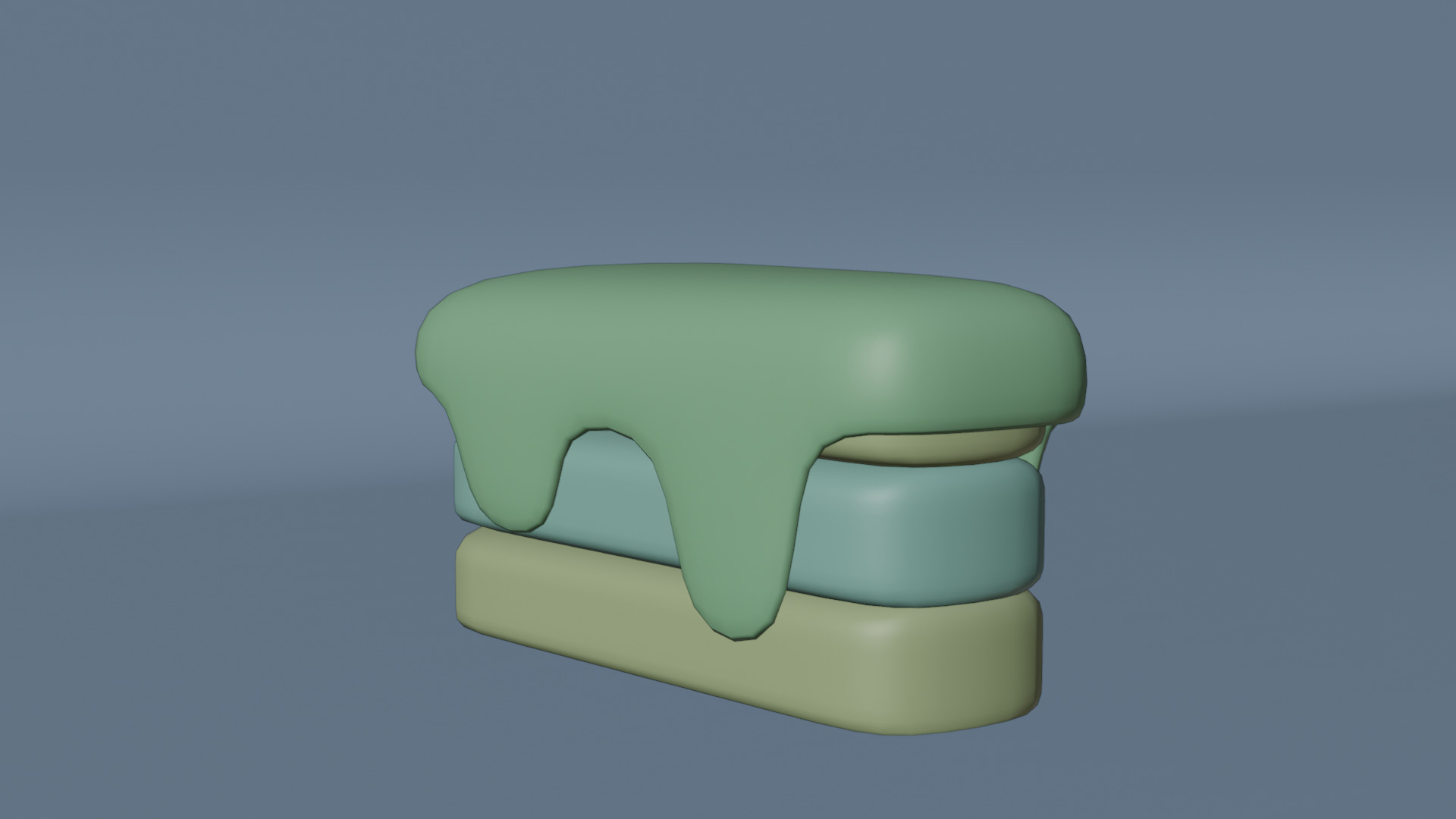 Pastry Low-poly 3D model_2