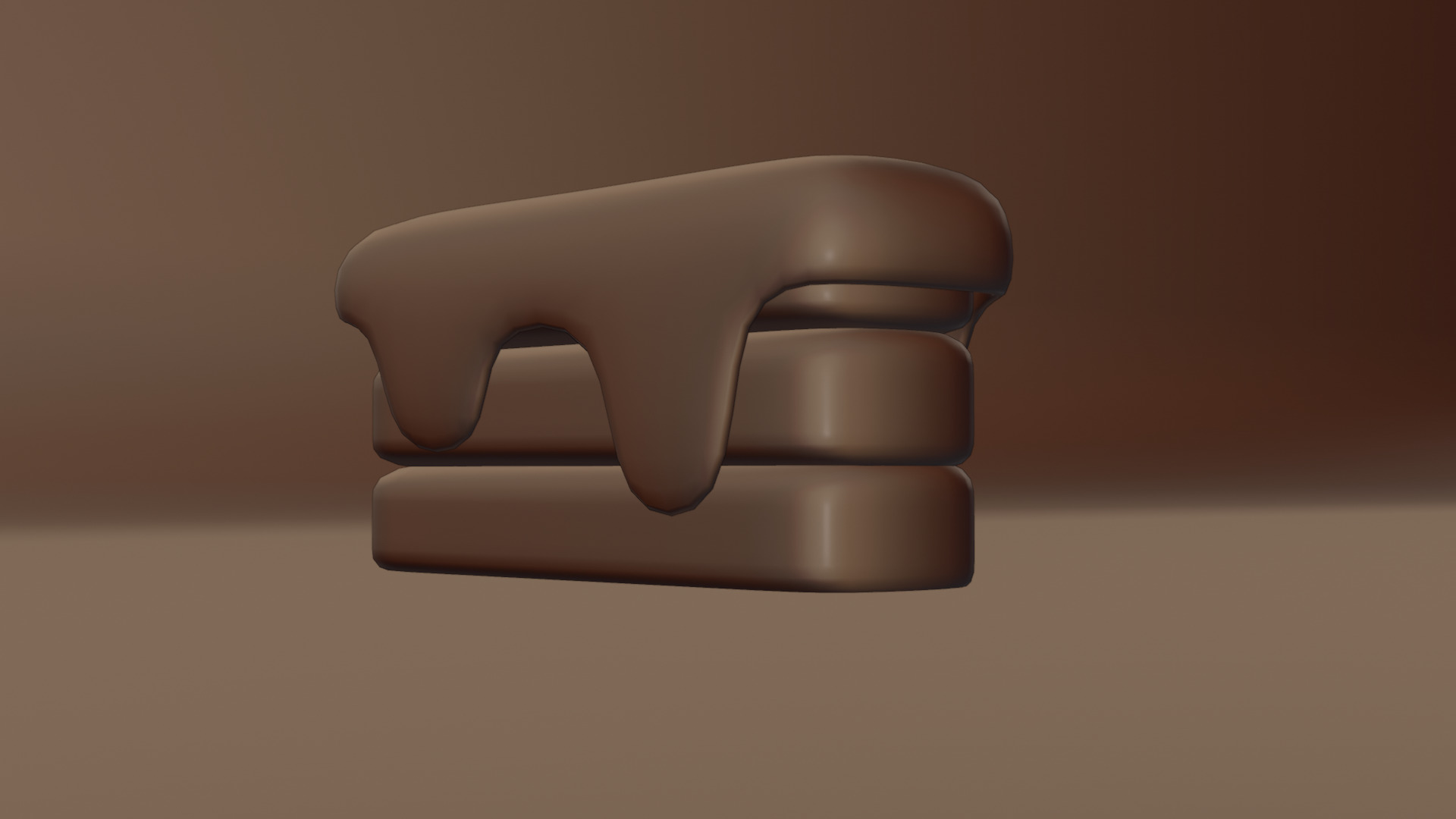 Pastry Low-poly 3D model_13