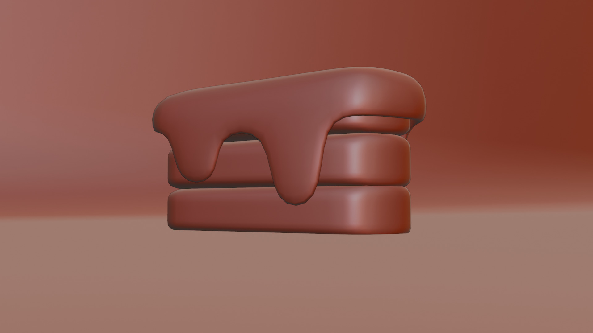 Pastry Low-poly 3D model_10
