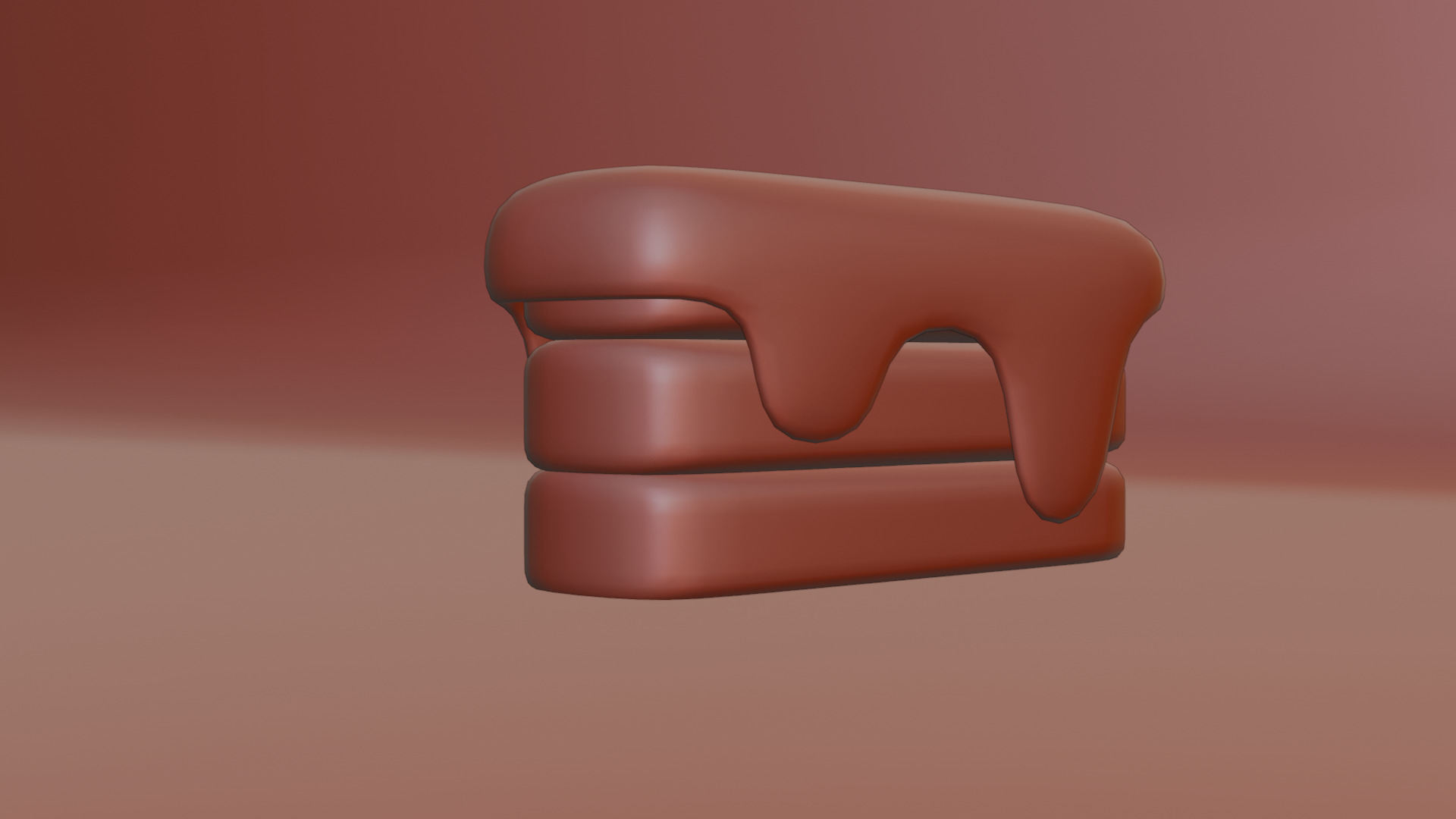 Pastry Low-poly 3D model_9