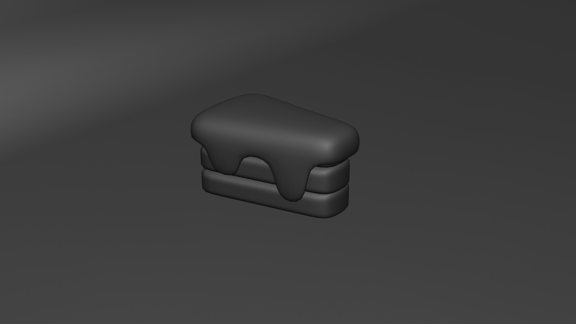Pastry Low-poly 3D model_4