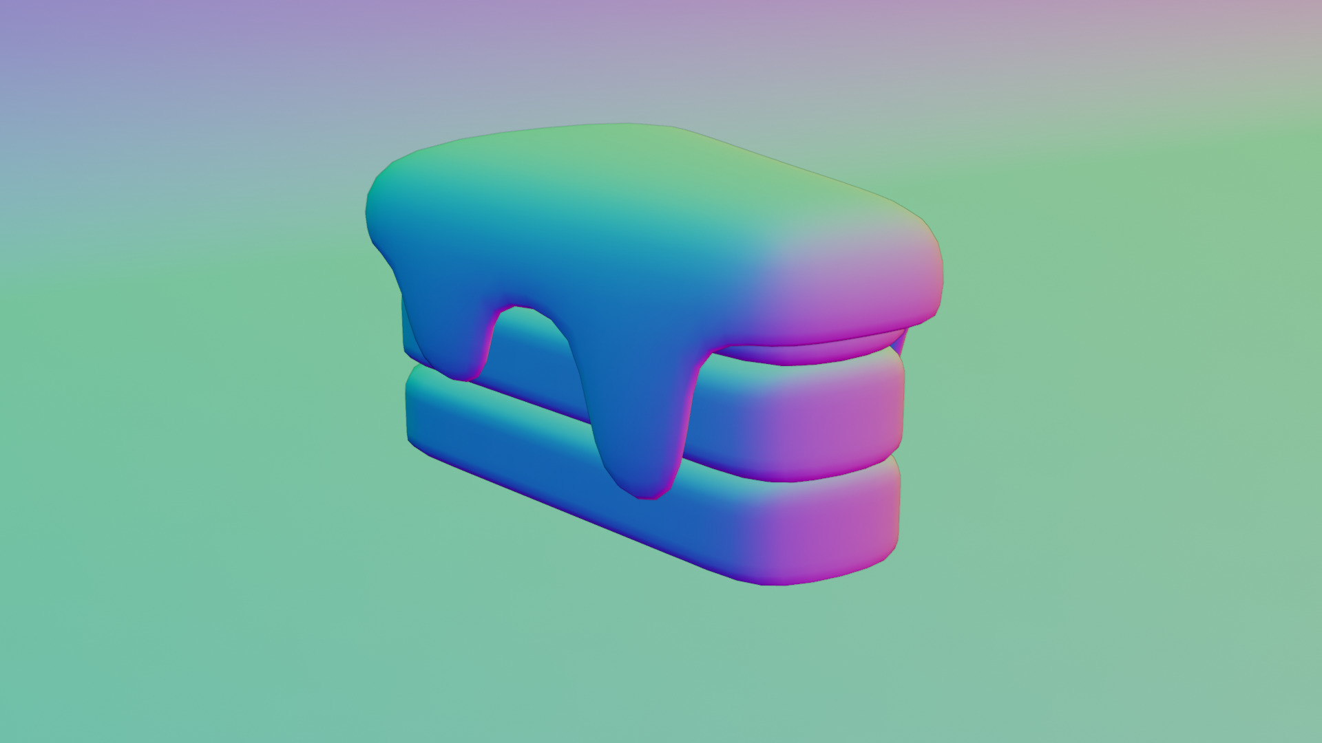 Pastry Low-poly 3D model_7