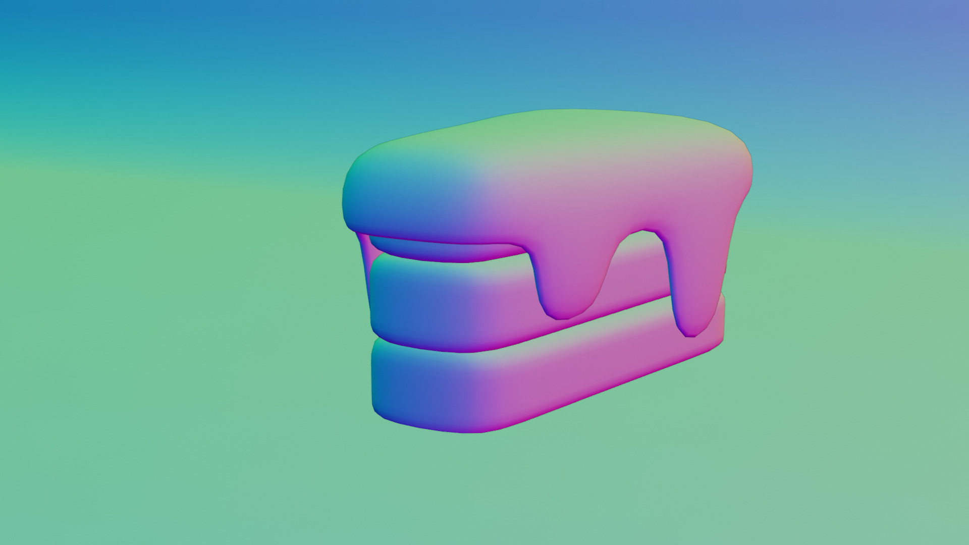 Pastry Low-poly 3D model_8