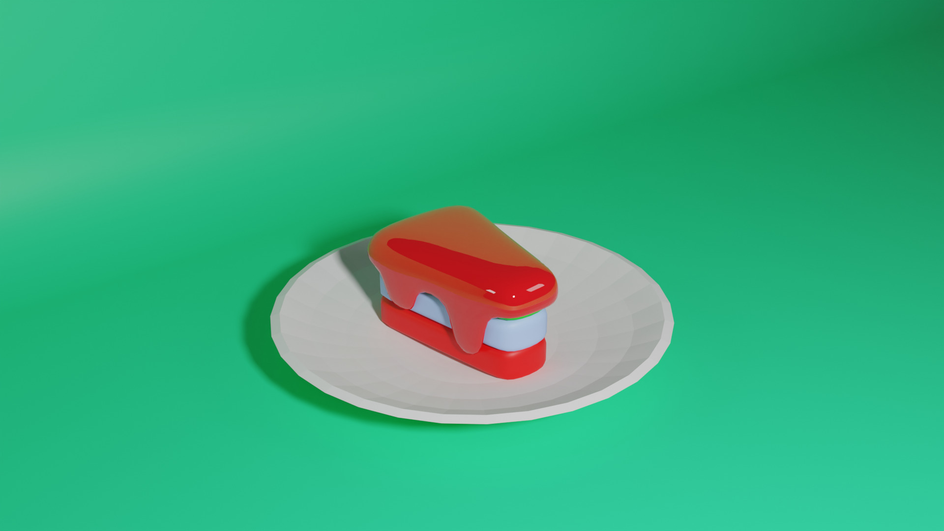 Pastry Low-poly 3D model_23