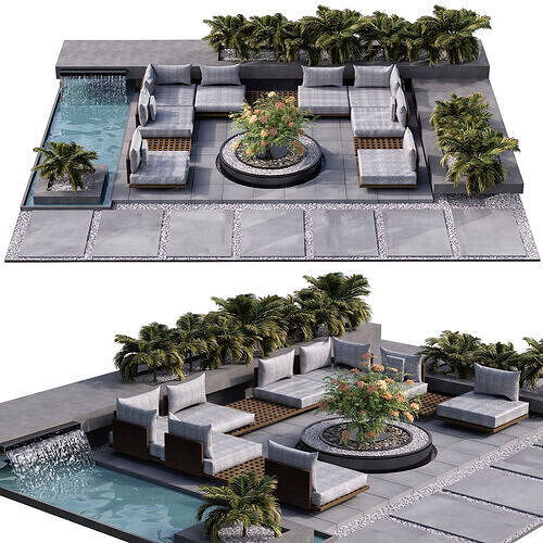 SITTING AREA NO10 A 3D model 2