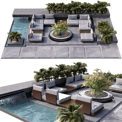 SITTING AREA NO10 A 3D model 5