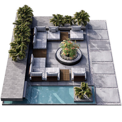 SITTING AREA NO10 A 3D model 4