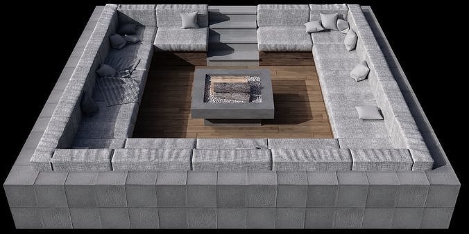 SITTING AREA NO1 A 3D model