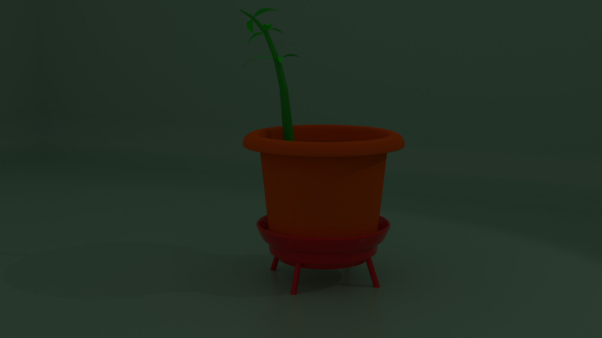 Pot Plant Low-poly 3D model_17