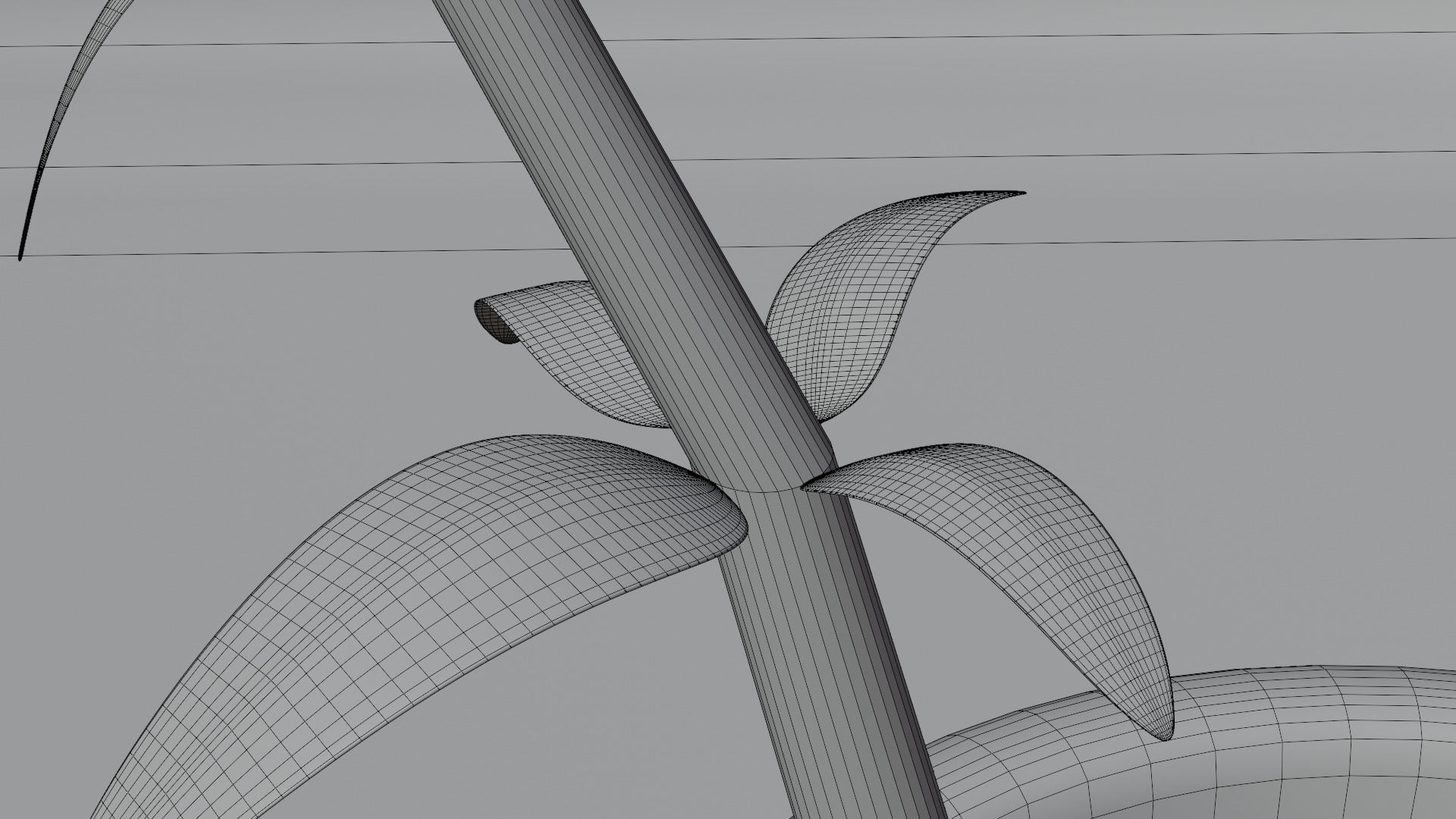 Pot Plant Low-poly 3D model_5