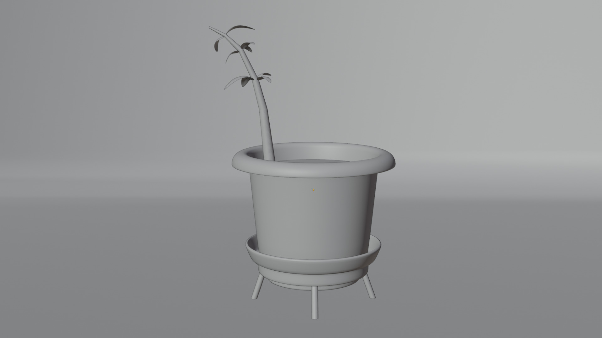 Pot Plant Low-poly 3D model_13
