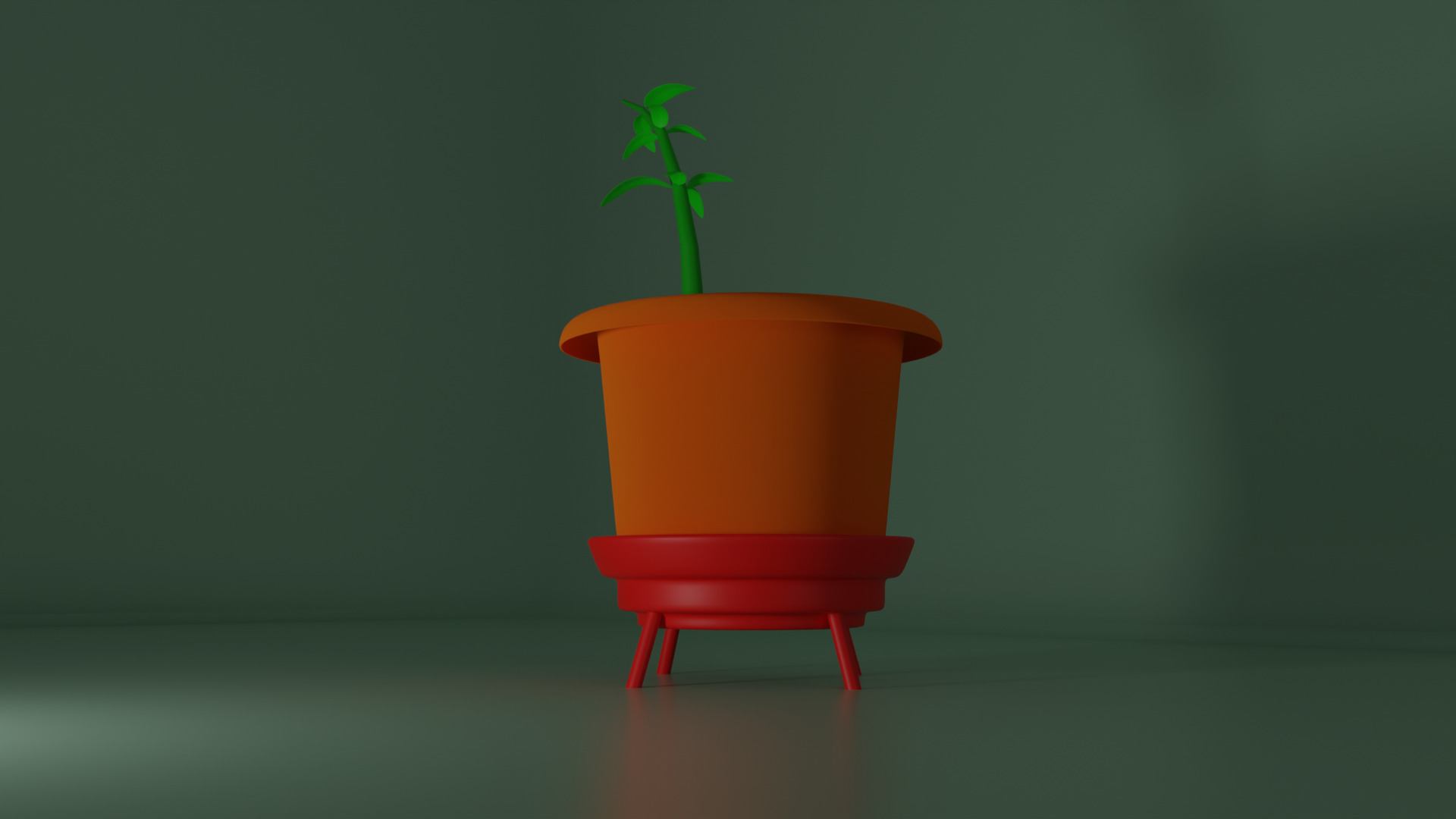 Pot Plant Low-poly 3D model_15
