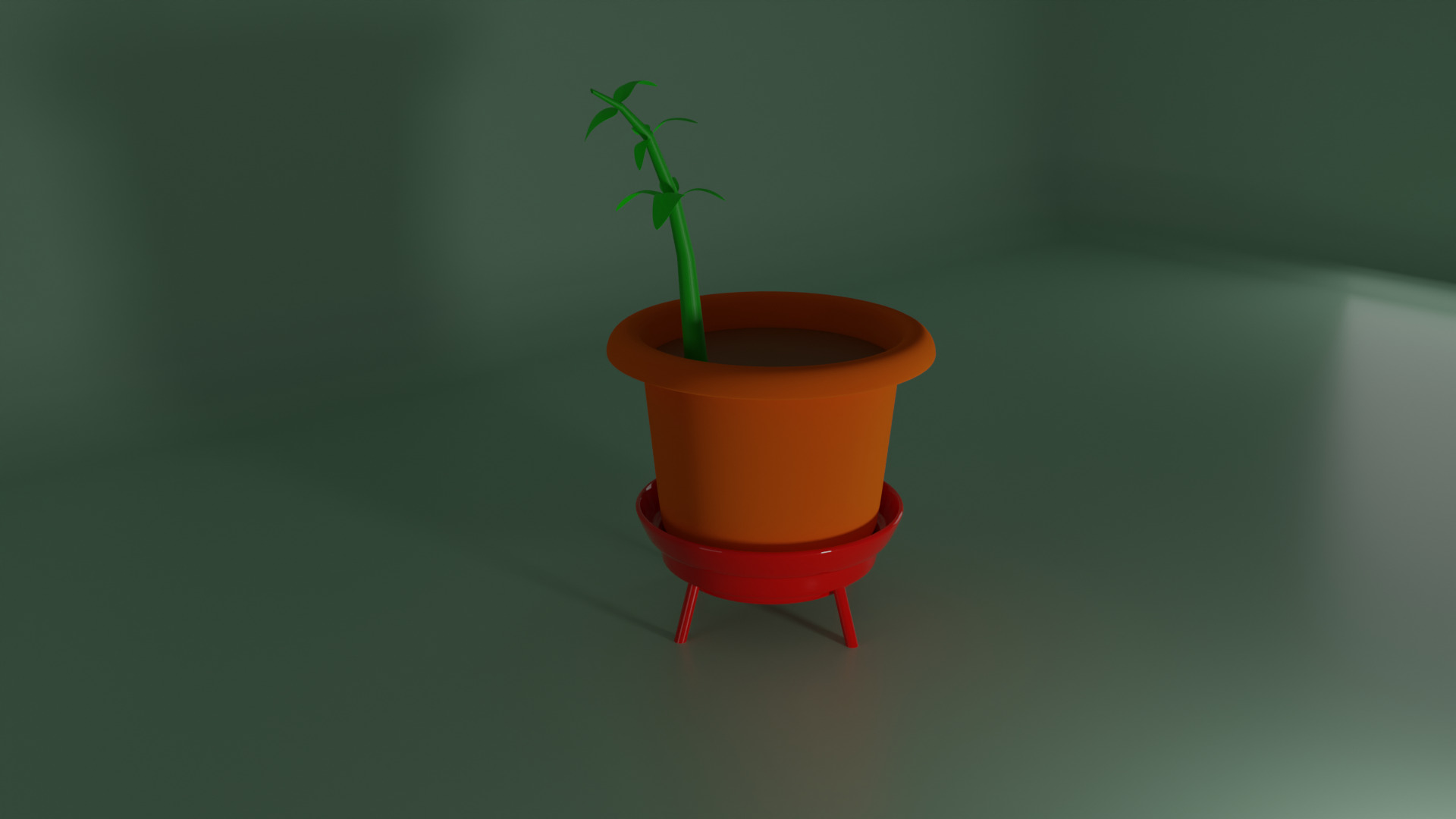 Pot Plant Low-poly 3D model_16