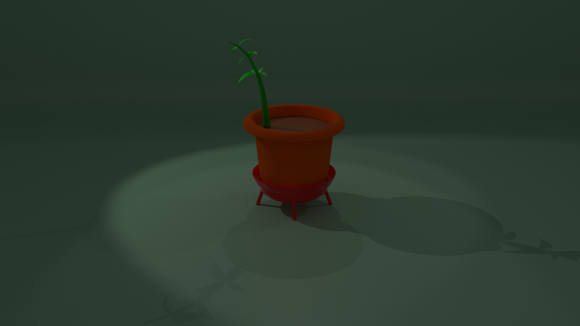 Pot Plant Low-poly 3D model_19
