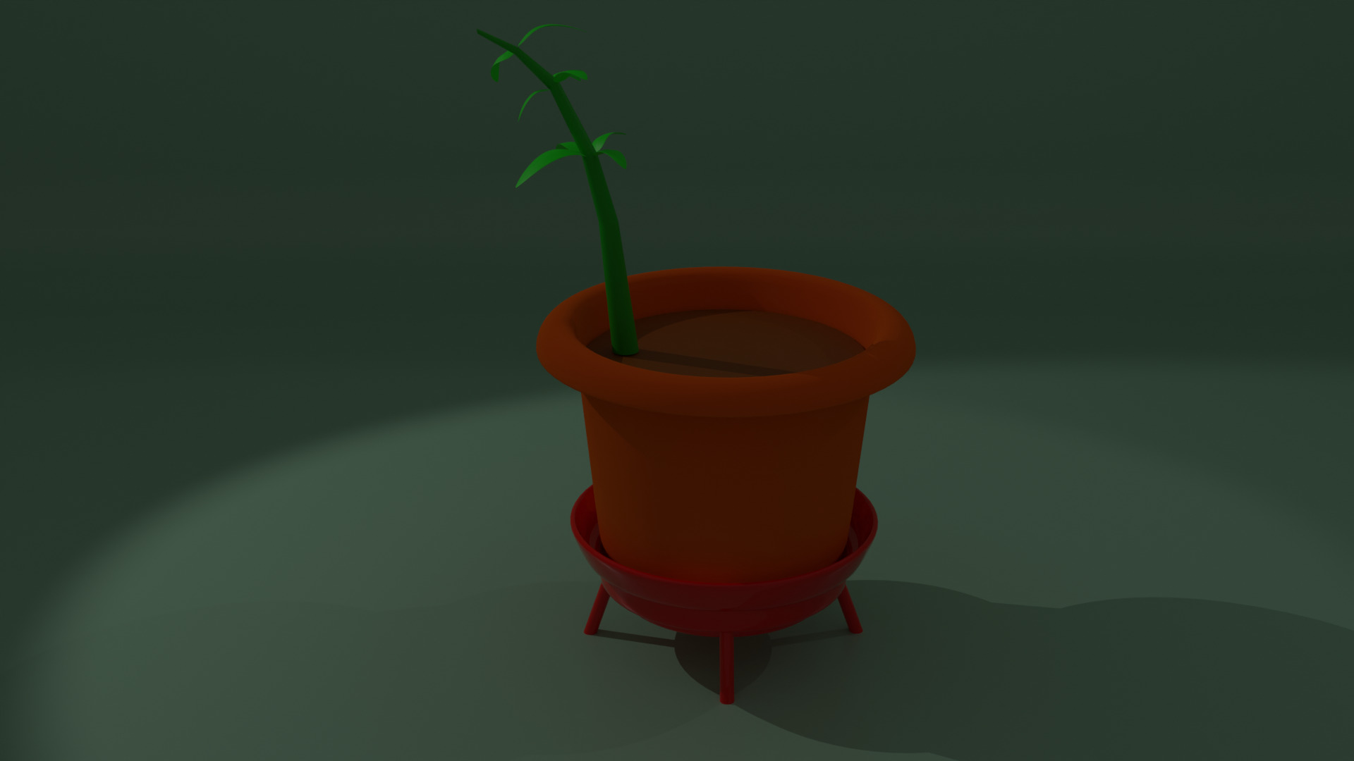 Pot Plant Low-poly 3D model_18