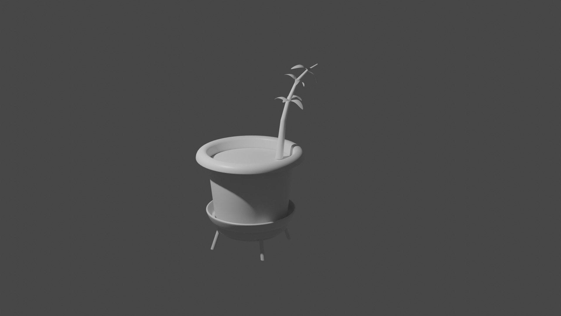 Pot Plant Low-poly 3D model_21