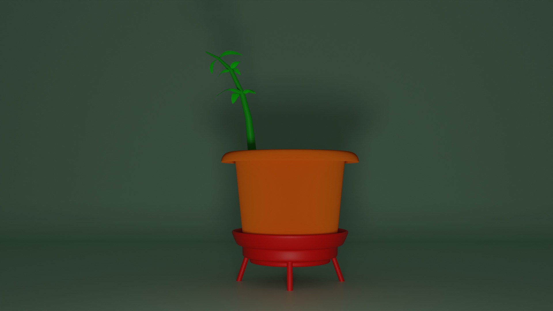 Pot Plant Low-poly 3D model_14