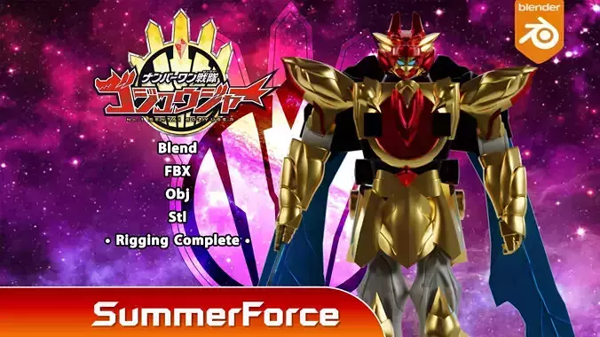 Tega Sword Robo - No1 Sentai Gozyuger 3D model