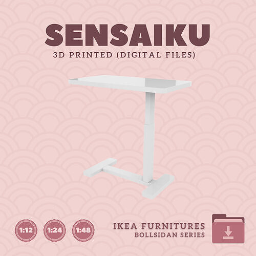 1 BOLLSIDAN Laptop Stand 26 In for Dollhouse - IKEA - 3D Print 3D print model