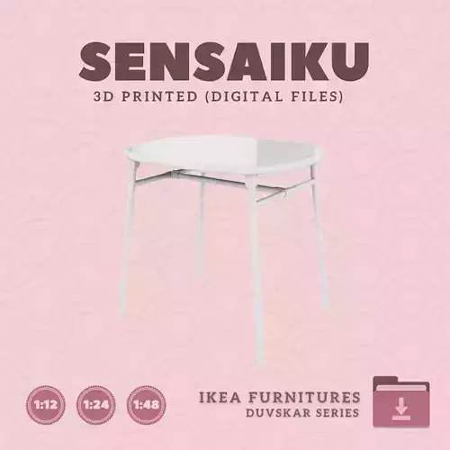 1 DUVSKAR Table for Miniature Dollhouse - IKEA - 3D Print