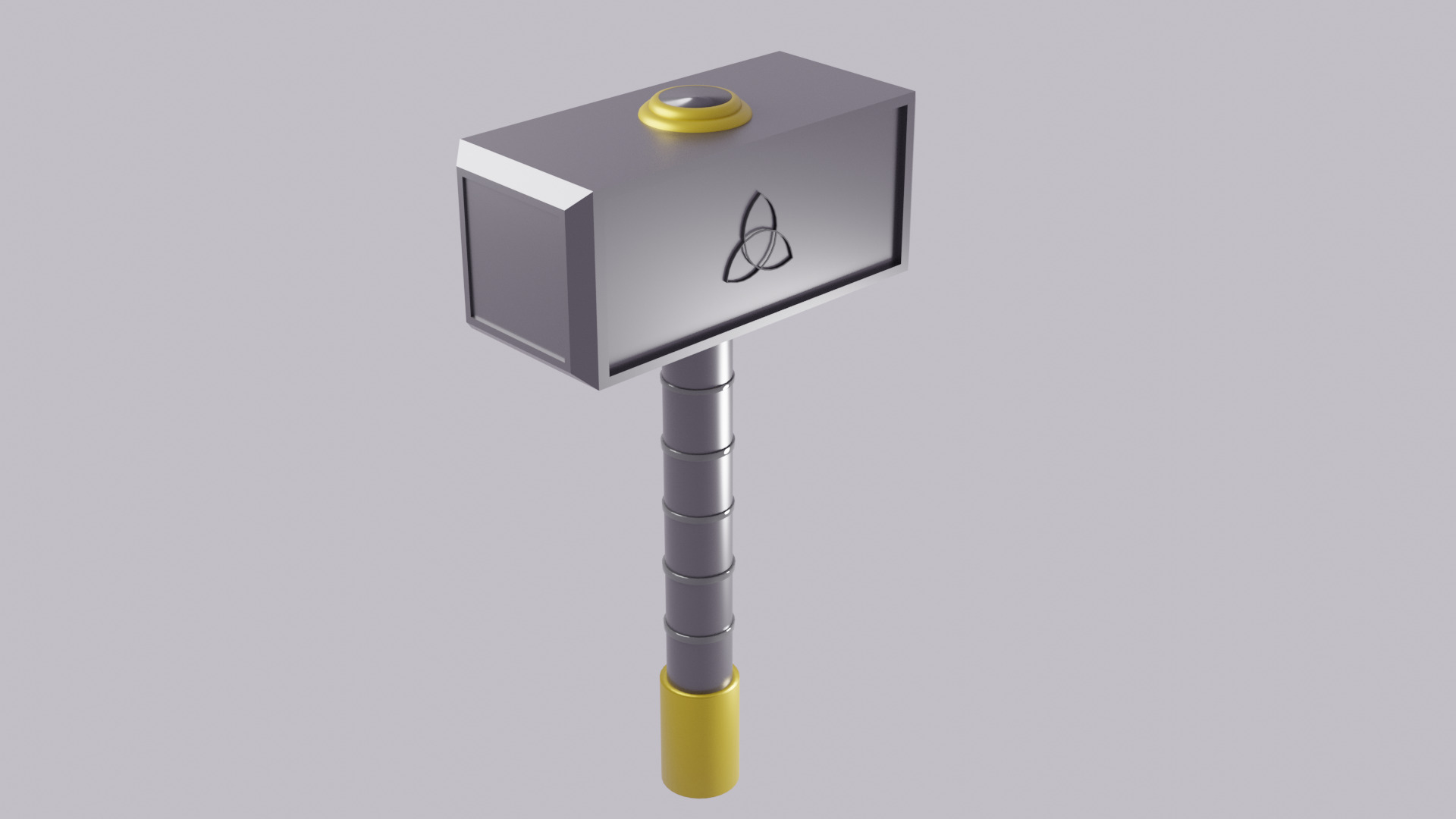 Hammer 3d model with glow effects 3D model_2