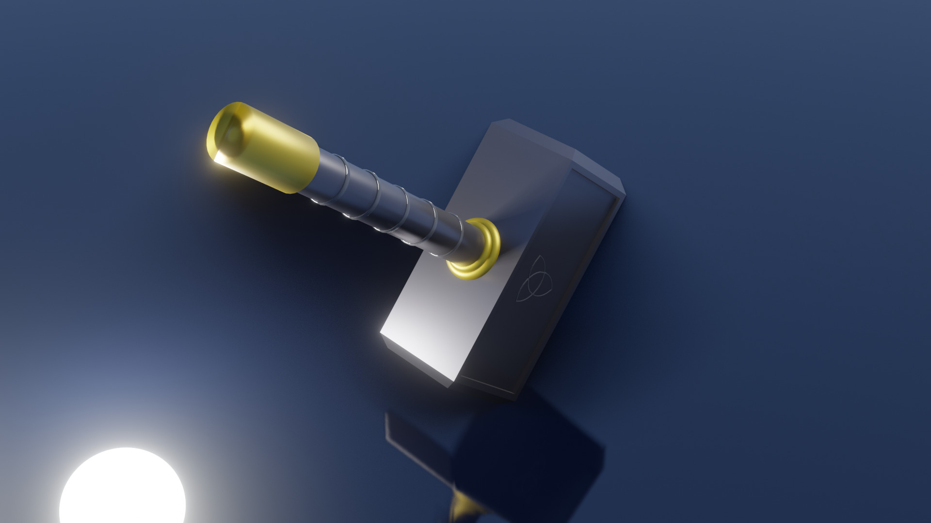 Hammer 3d model with glow effects 3D model_1